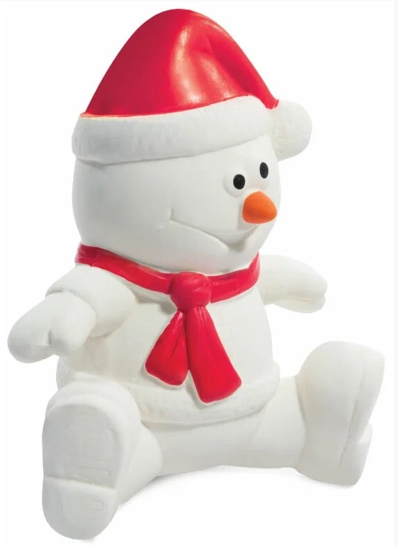 Игрушка NEW YEAR для собак из латекса "Снеговик", 100мм, Triol