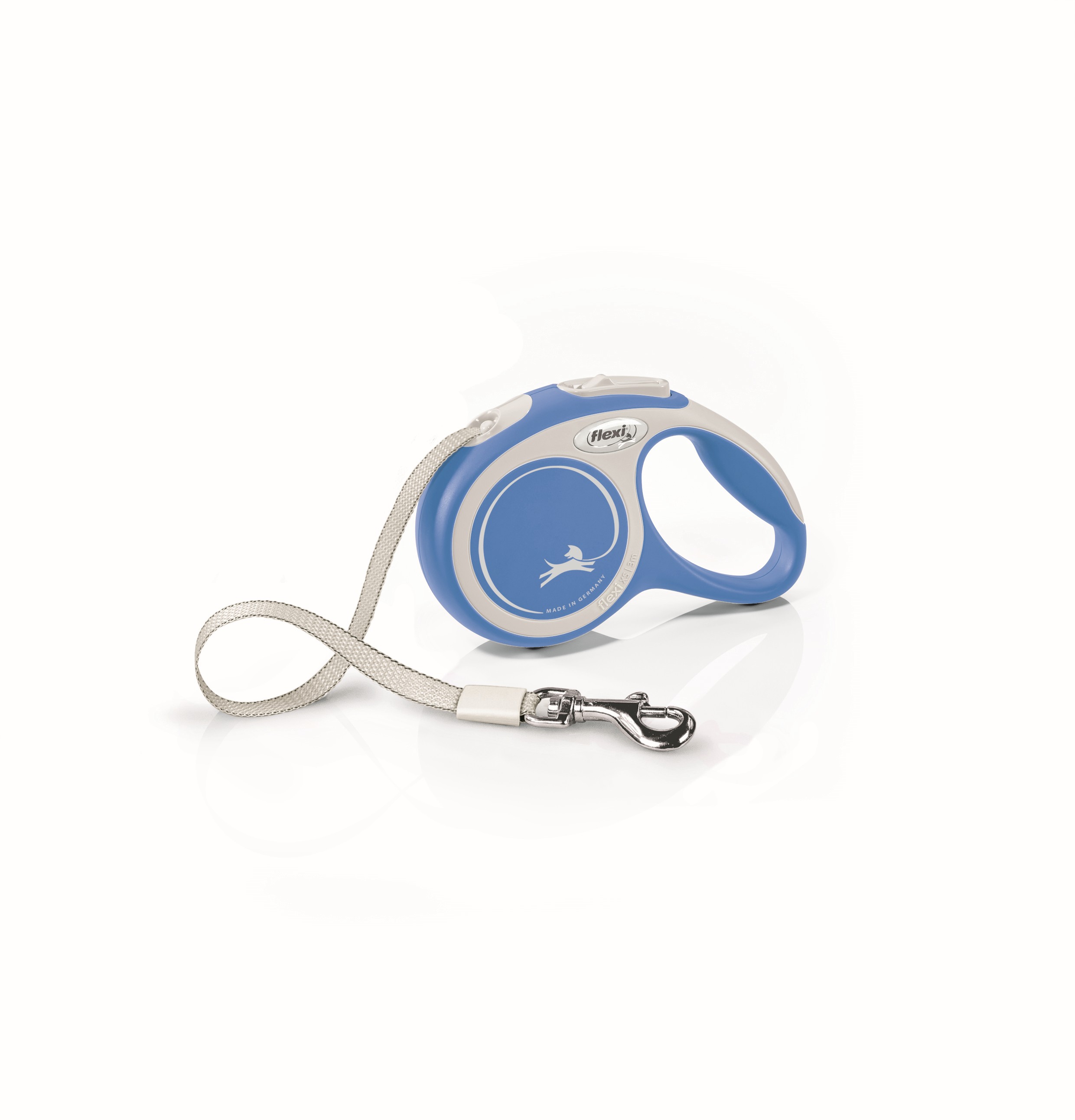 FLEXI Рулетка NEW COMFORT XS ремень 3 м до 12 кг синий 61002F