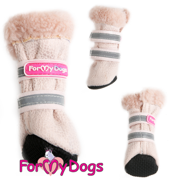 FOR MY DOG Сапоги зимние кремовые ц/кр (3) FMD681-2021