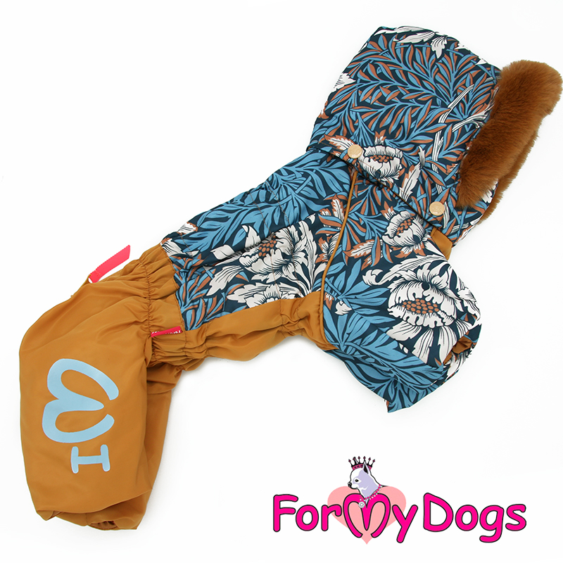 FOR MY DOG Комбинезон терракот/голубой д/мальчиков  (18) FW838-2020 М