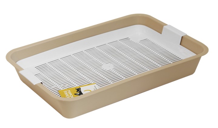 Туалет для кошек с сеткой Моськи-Авоськи 40*26*6,5см бежевый