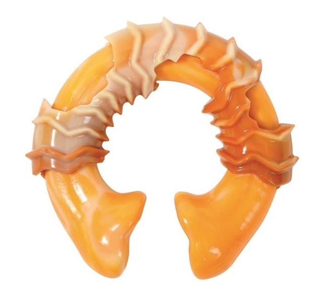 Игрушка для собак Карнивор круглая кость, вкус бекона, желтая 10.8 x 9.7 x 3.6 см MPets