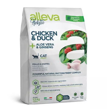 Alleva (Аллева) Holistic Cat Adult сухой корм для взрослых кошек с курицей и уткой 1,5 кг