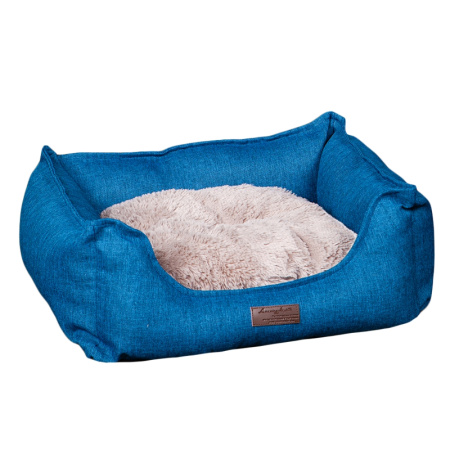 Лежанка для мелких собак "Дрим" синий Размер 57х46х17см Lion