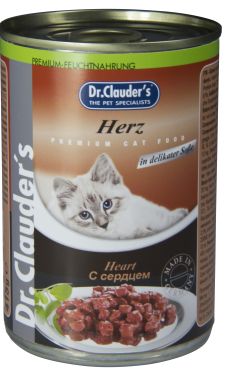 Dr.Clauder's консервы для кошек кусочки с сердцем 415 г