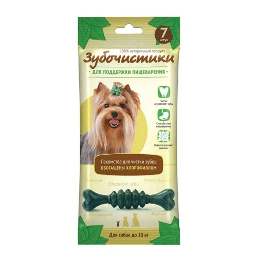Зубочистики Мятные для собак мелких пород до 10 кг 60 г. 73303976