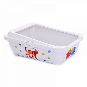 Туалет-лоток Hercules Друзья навсегда с бортами 51*39*19 см К162-027-FF-Р5 20499 Moderna