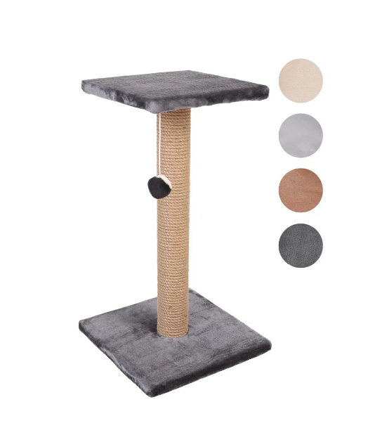 Когтеточка столбик с площадкой, джут размер 30х30х55 см PerseiLine