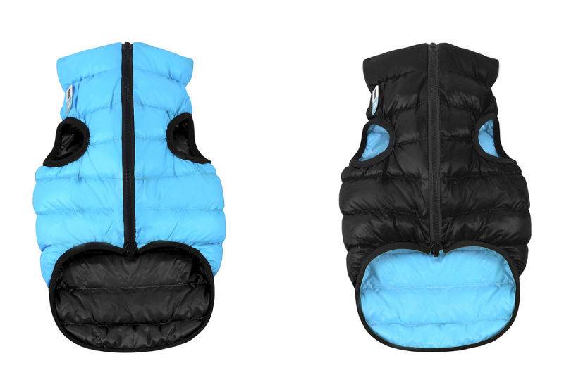Курточка для собак AiryVest двусторонняя, размер S 30, черно-голубая 1610