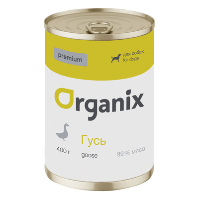Organix (Органикс) влажные консервы Premium для собак с гусём 400 г