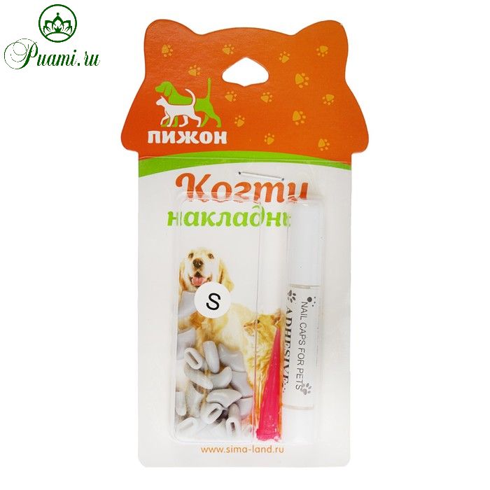 Когти накладные Антицарапки р-р S, серые 2640766 Sima