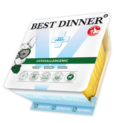 BEST DINNER (Бест Диннер) Vet Profi гипоаллергенный паштет для собак и щенков 100 г