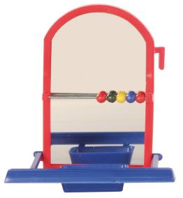 Игрушка для попугая "Зеркало с жёрдочкой" 9 см 5225 (4) Trixie