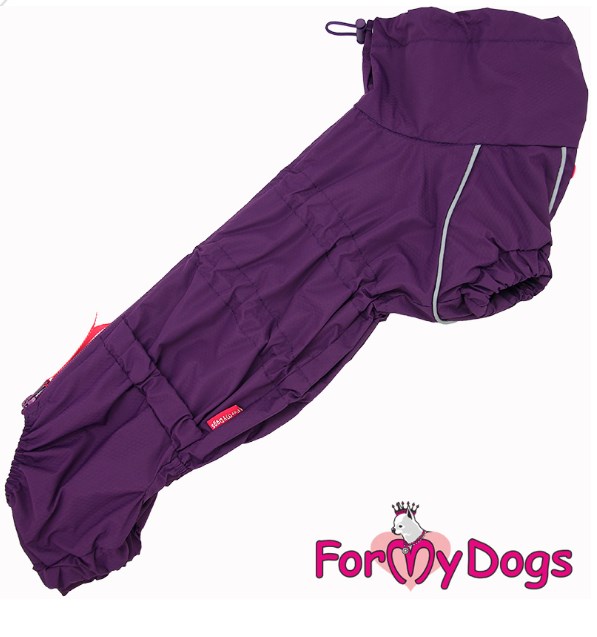 FOR MY DOG Дождевик фиолетовый для девочек р-р ТС2 TDSS0043-2024T F