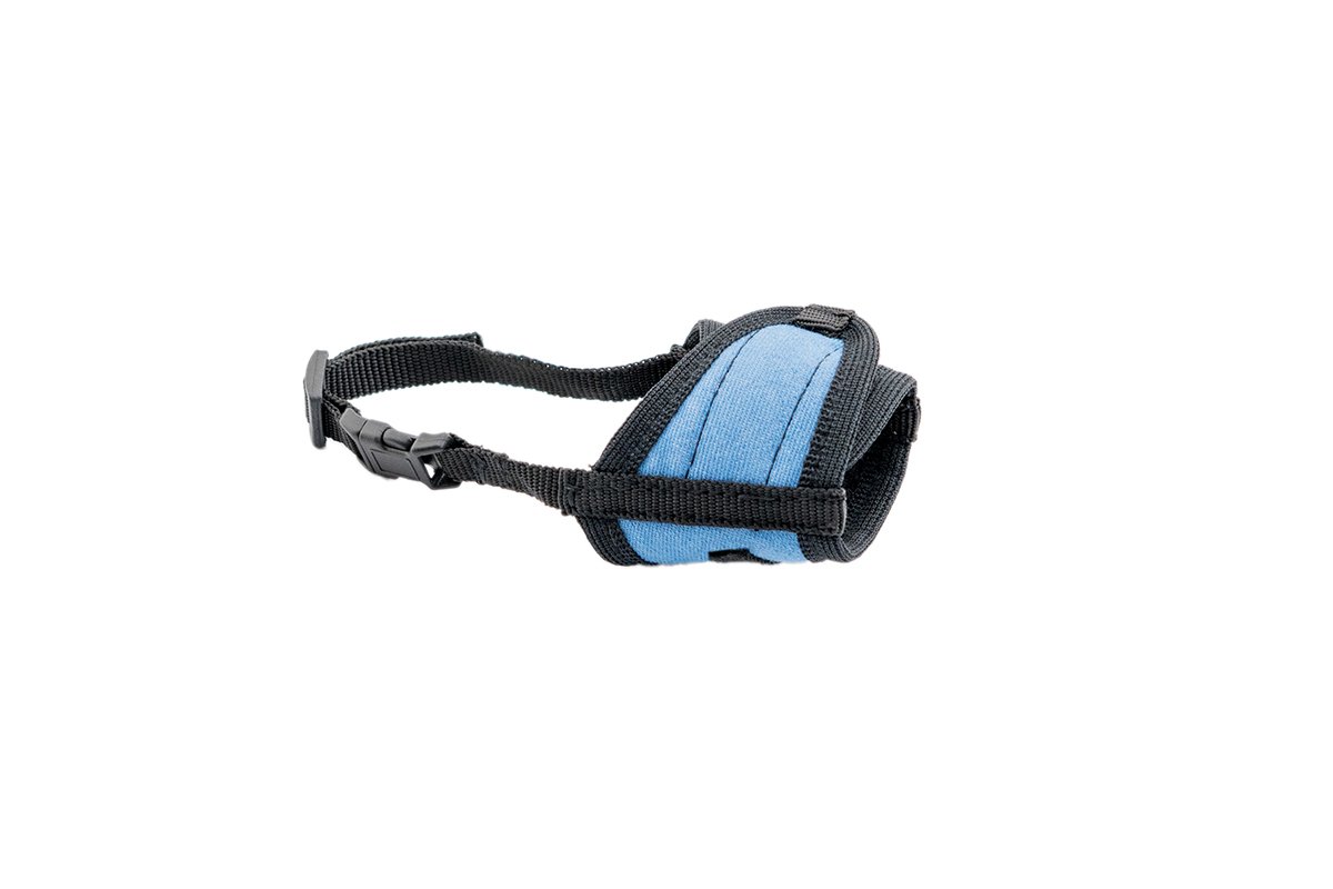 Намордник текстиль.ZOOM "INDIGO" №0 (8-12,5 см) джинс+3d-сетка 055410