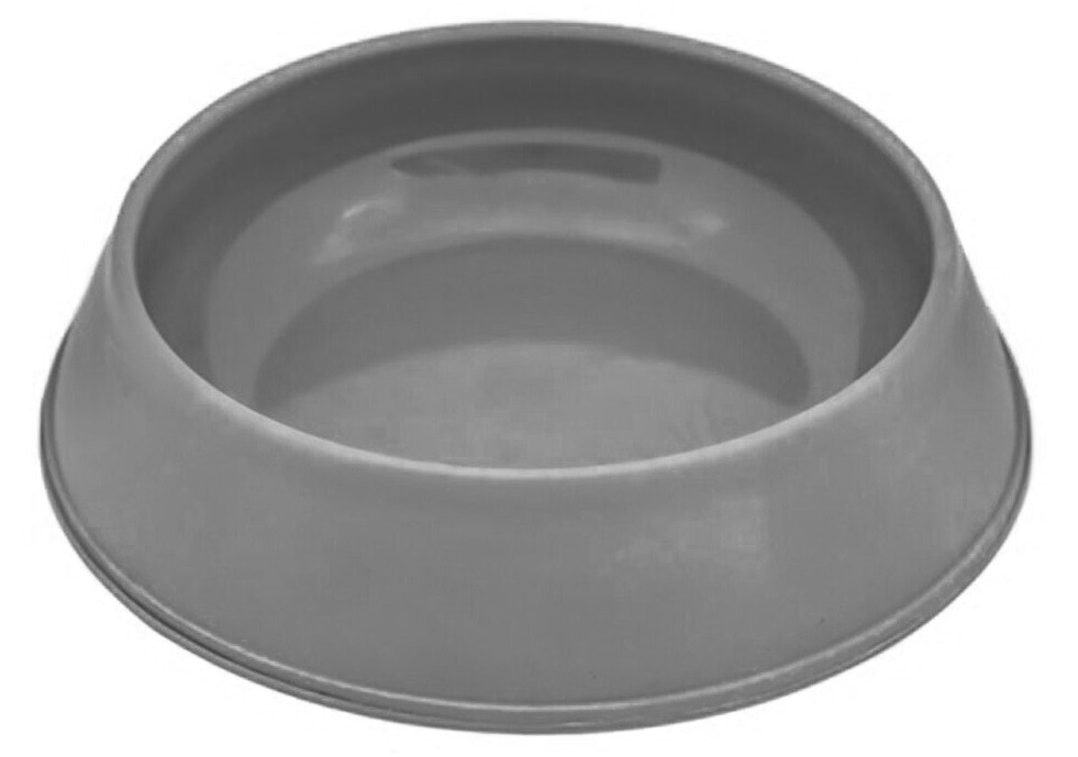 Миска пластиковая для кошек ZERO  200мл, серая Дарэленд