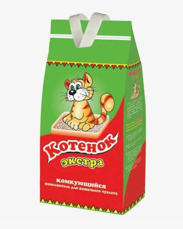 Наполнитель комкующийся Котенок Экстра 5 л