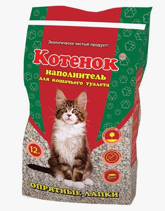 Наполнитель Котенок Опрятные лапки 12 л (201056)