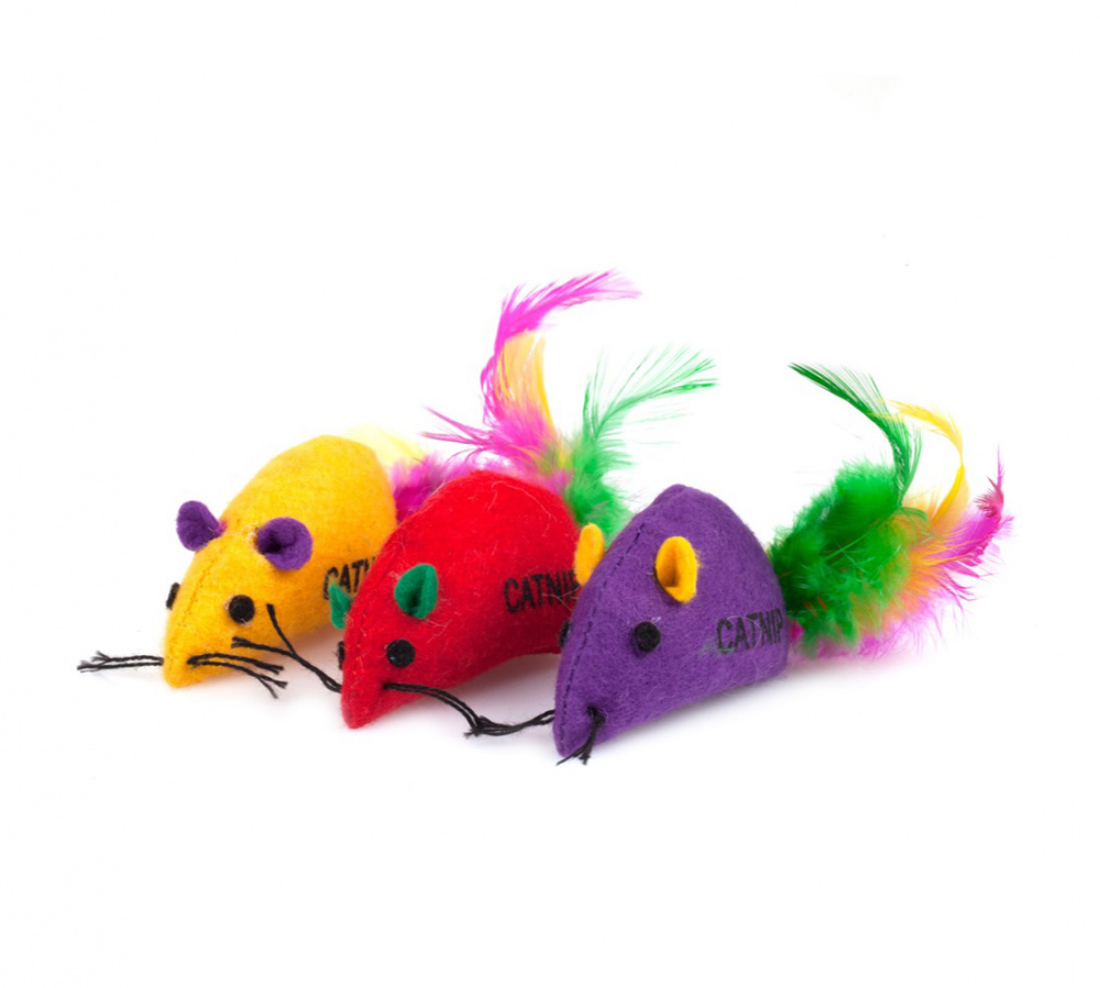 Игрушка для кошек Мышь 6 см Чистый котик