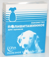 Сева поливитаминное лакомство с таурином д/щенков 60 табл.