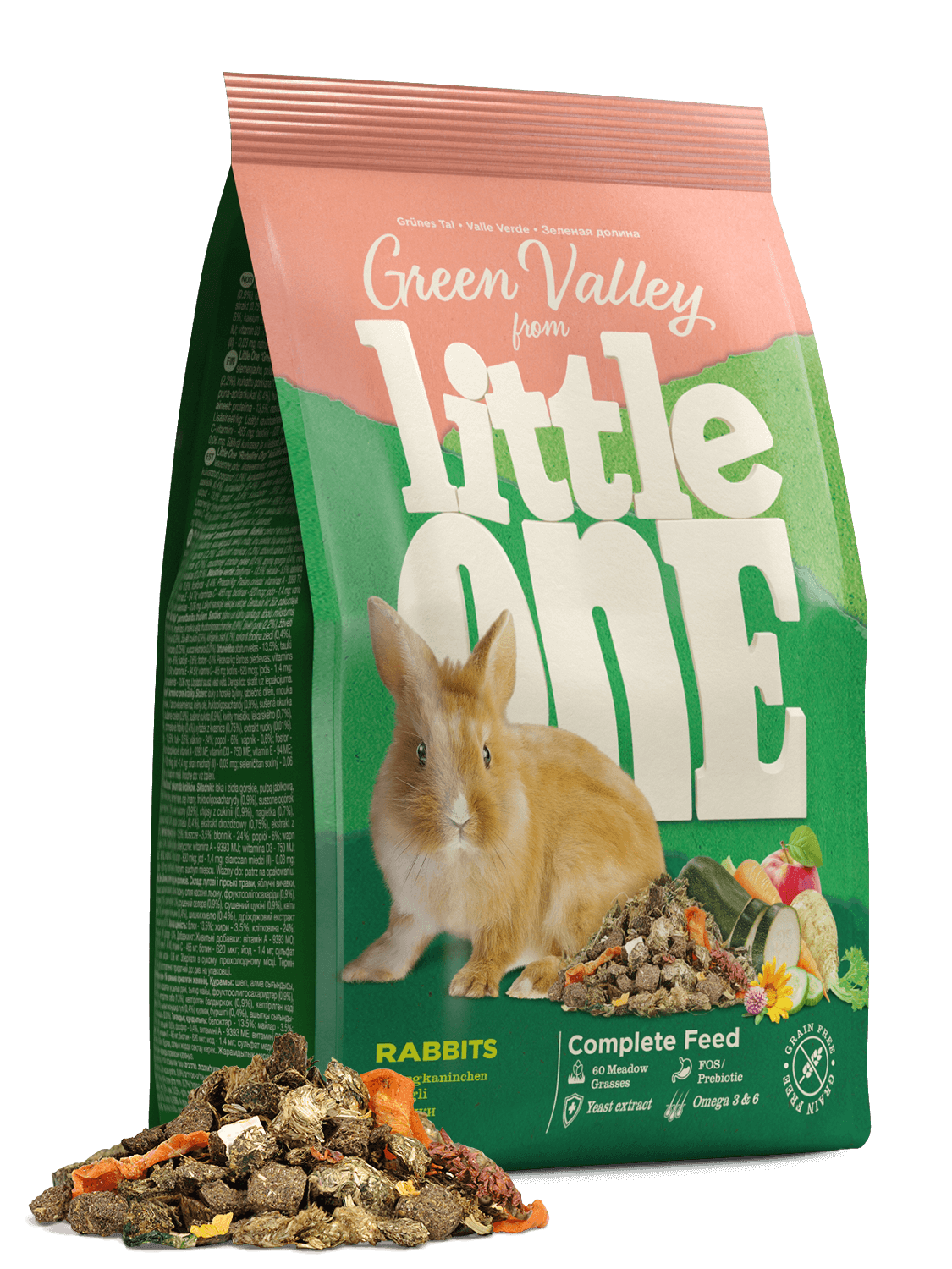 LITTLE ONE Green Valley корм для кроликов 750 г