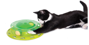 Petstages игрушка для кошек Трек с контейнером для кошачьей мяты 737