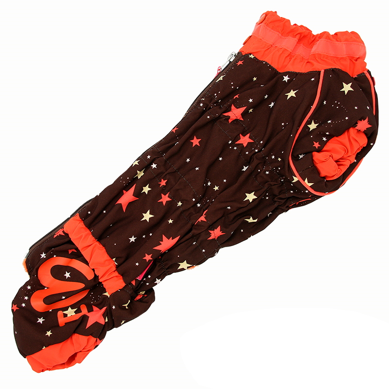 FOR MY DOG Комбинезон коричневый/оранж "Звезды" для мальчиков (TM2) FW1009-2021 M 