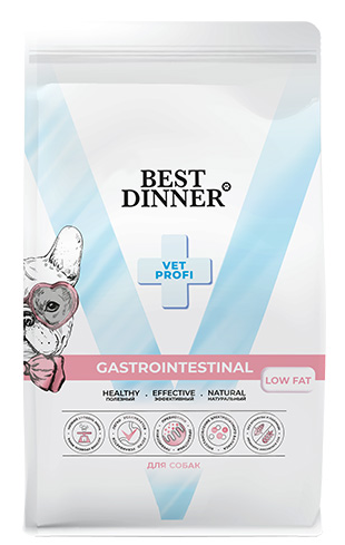 BEST DINNER (Бест Диннер) Vet Profi Гастро с понижиенным соежржанием жира сухой корм для собак 2 кг