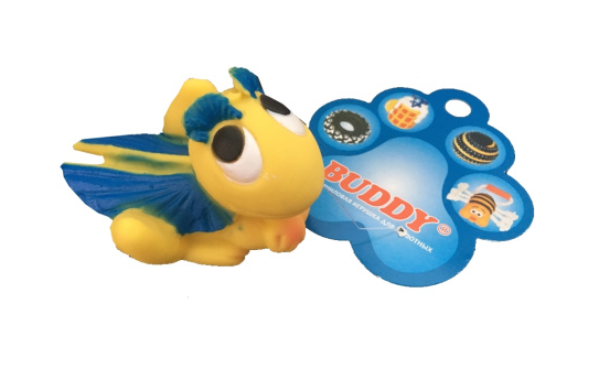 Игрушка виниловая для мелких пород Кузнечик 8,5 см, BUDDY