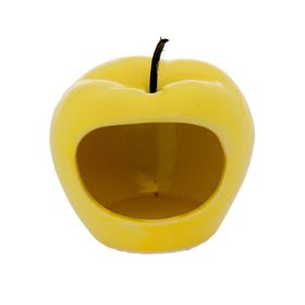 Кормушка для хомячков "Яблоко" желтая 1979776 Sima