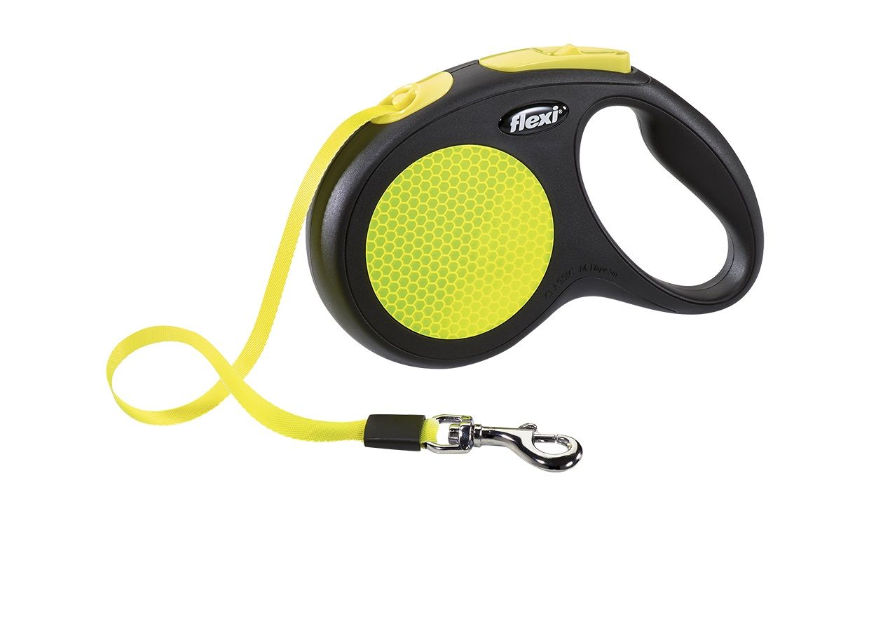 FLEXI Рулетка NEON SAFETY PLUS м трос 5 м до 25 кг черный/неон 49251F