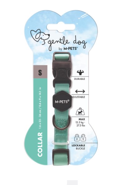 Ошейник для собак GENTLE DOG XS 20-30 см бирюзовый MPets 10851499