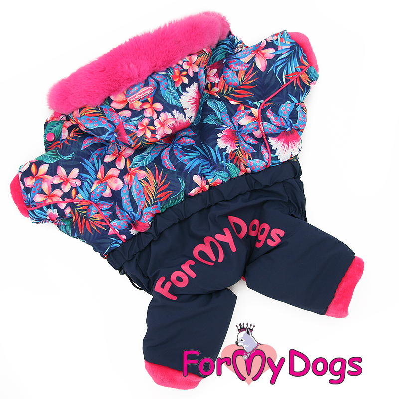FOR MY DOG Комбинезон розовый/фиолет для девочек (10) FW1002-2021 F