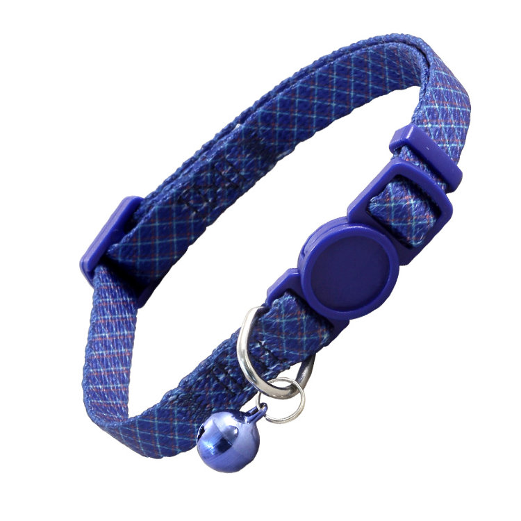 Ошейник для кошек "Клетка" 10*210-330 мм нейлон, темно-синий 21261010 Triol