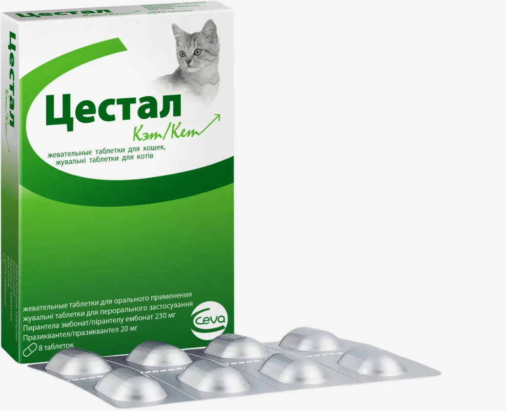 Цестал кэт, 1 таб. 3140(1уп-8шт)