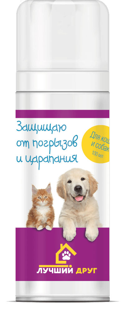 Спрей Лучший друг "Защищиаю от царапин и погрызов" 100 мл (Апиценна)
