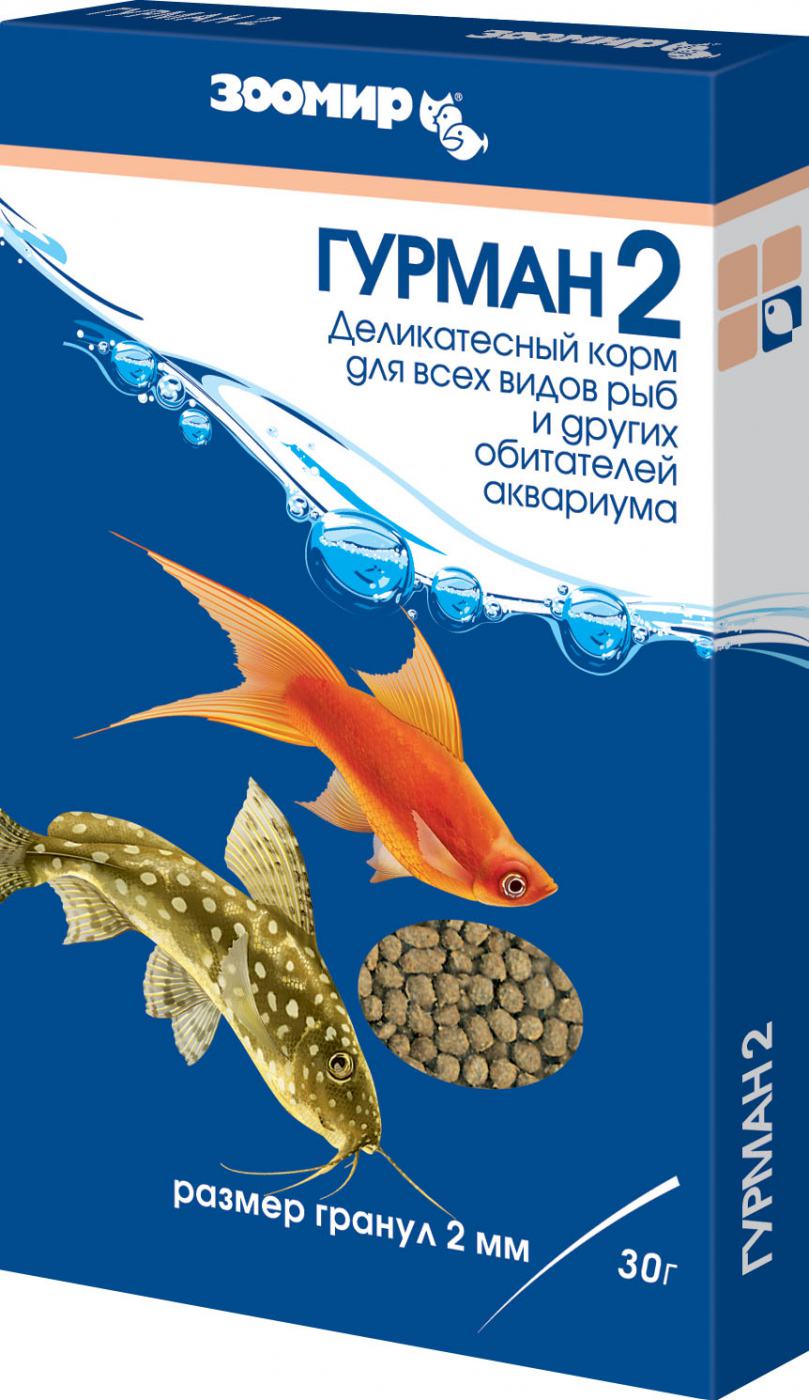 Зоомир гранулированный Гурман 2мм  30 г 493126