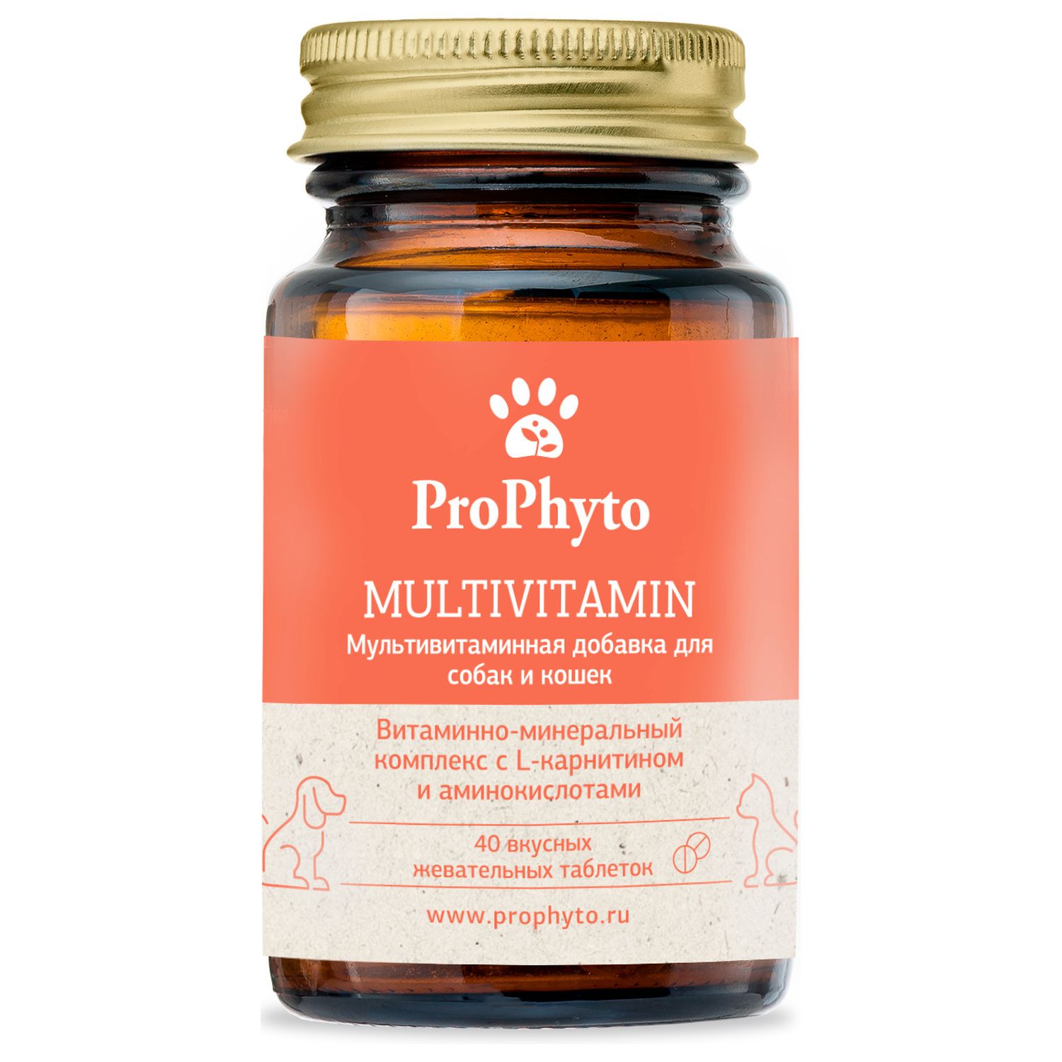 ProPhyto (Профито) Мультивитамин для кошек и собак, 40 таблеток