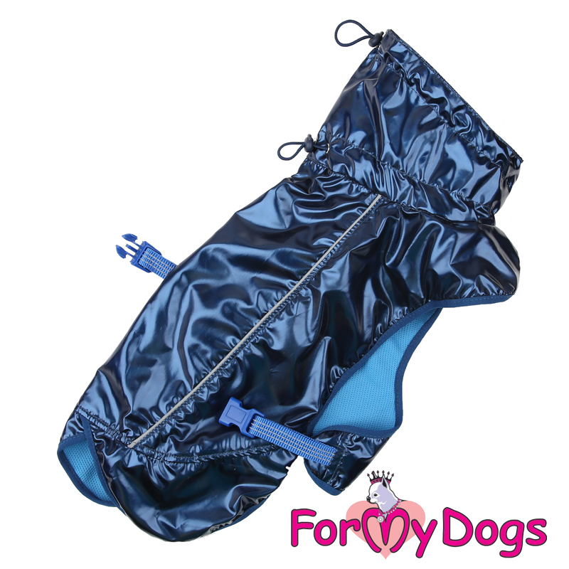 FOR MY DOG Попона -дождевик синий (12) FW823-2019