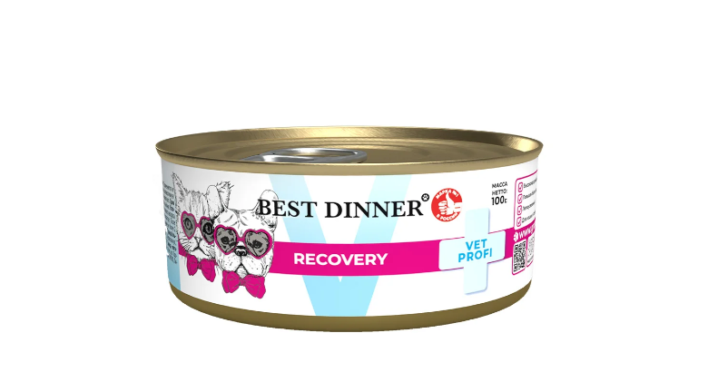 BEST DINNER (Бест Диннер) Vet Profi Рековери восстановительные консервы для кошек и собак 100 г