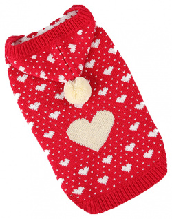 FOR MY DOG Джемпер красный с капюшоном (8-10) FW645-2018