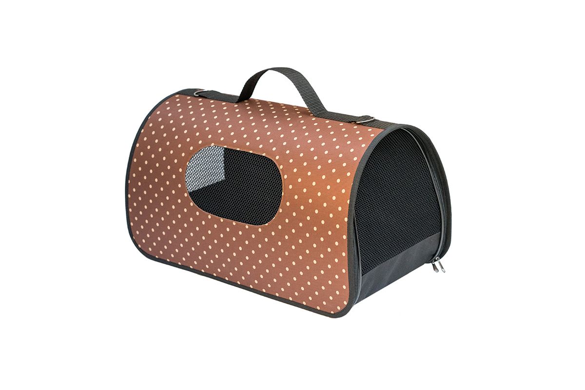 Сумка-переноска жесткая "Турне" №0 32,5*19,5*19,5 см (нейлон принт, пластик) 90010 ЕСО