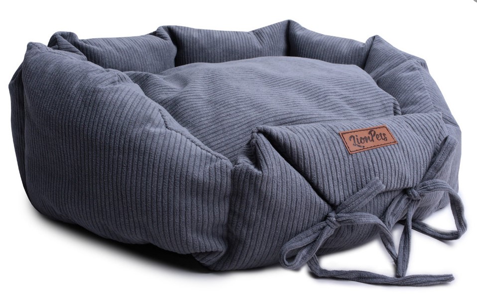 Лежанка для средних собак LionPets BELLA Siesta светло-серый LION