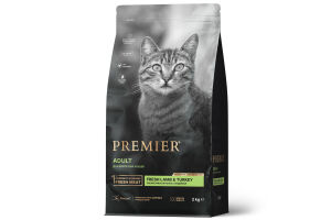 Premier Kat Премьер корм сухой для взрослых кошек ягненок с индейкой 400 г