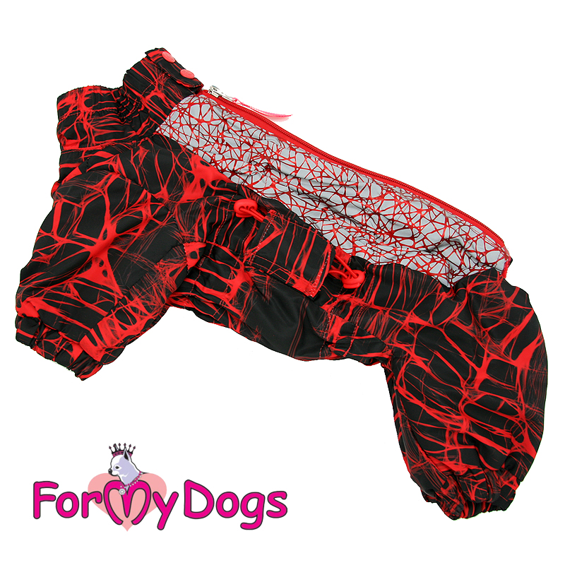 FOR MY DOG Комбинезон"Паутинка"красный для девочек (22) FW999-2021 F 