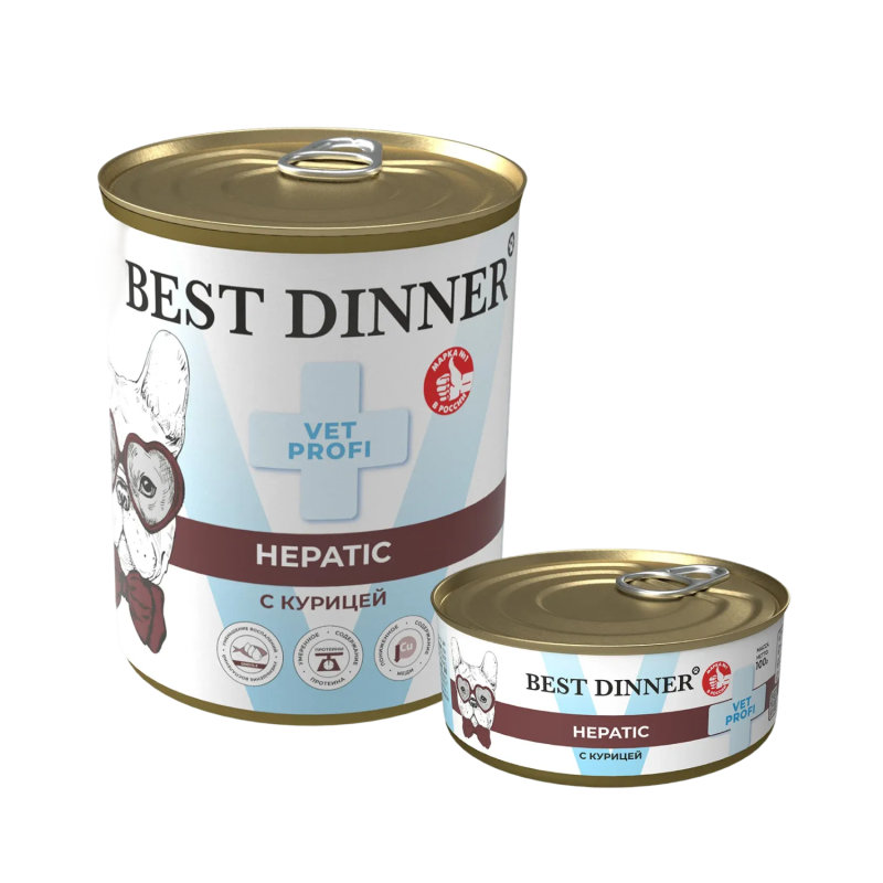 BEST DINNER (Бест Диннер) Vet Profi при заболеваниях почек и печени консервы для собак 340 г