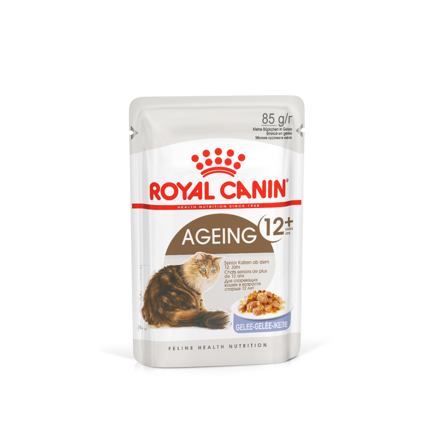 Royal Canin (Роял Канин) Эйджинг 12+ корм влажный для стареющих кошек от 12 лет в желе 85 г