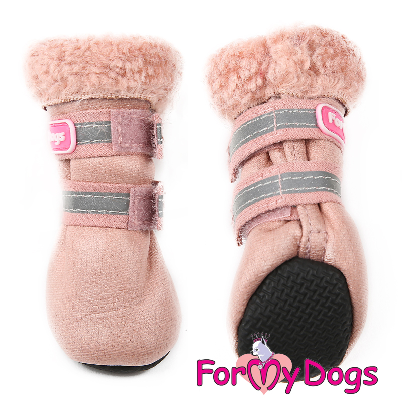 FOR MY DOG Сапоги зимние розовые  ц/кр (4) FMD650-2019 Р