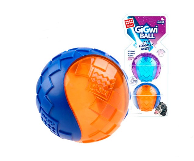 Игрушка "Два мяча" с пищалкой 75328 GiGwi