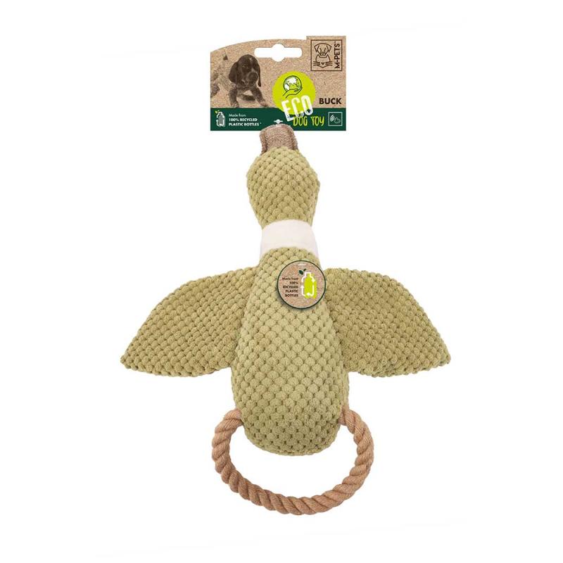 Игрушка мягкая для собак Утка Бак, 35x30x9 см M-PETS